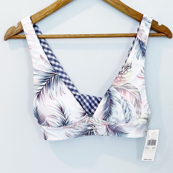 NEW Raisins Reversible Tropical/Purple Gingham Bikini Size Large - Picture 5 of 13